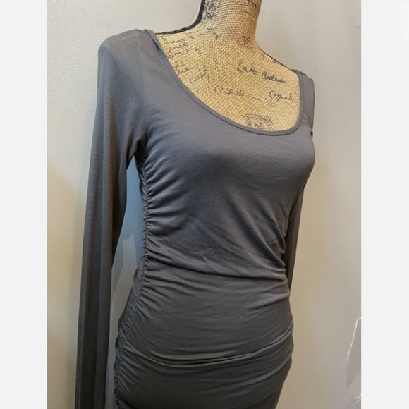 All Saints ‘Milla’ Long Sleeved Ruched Dress - Picture 9 of 12